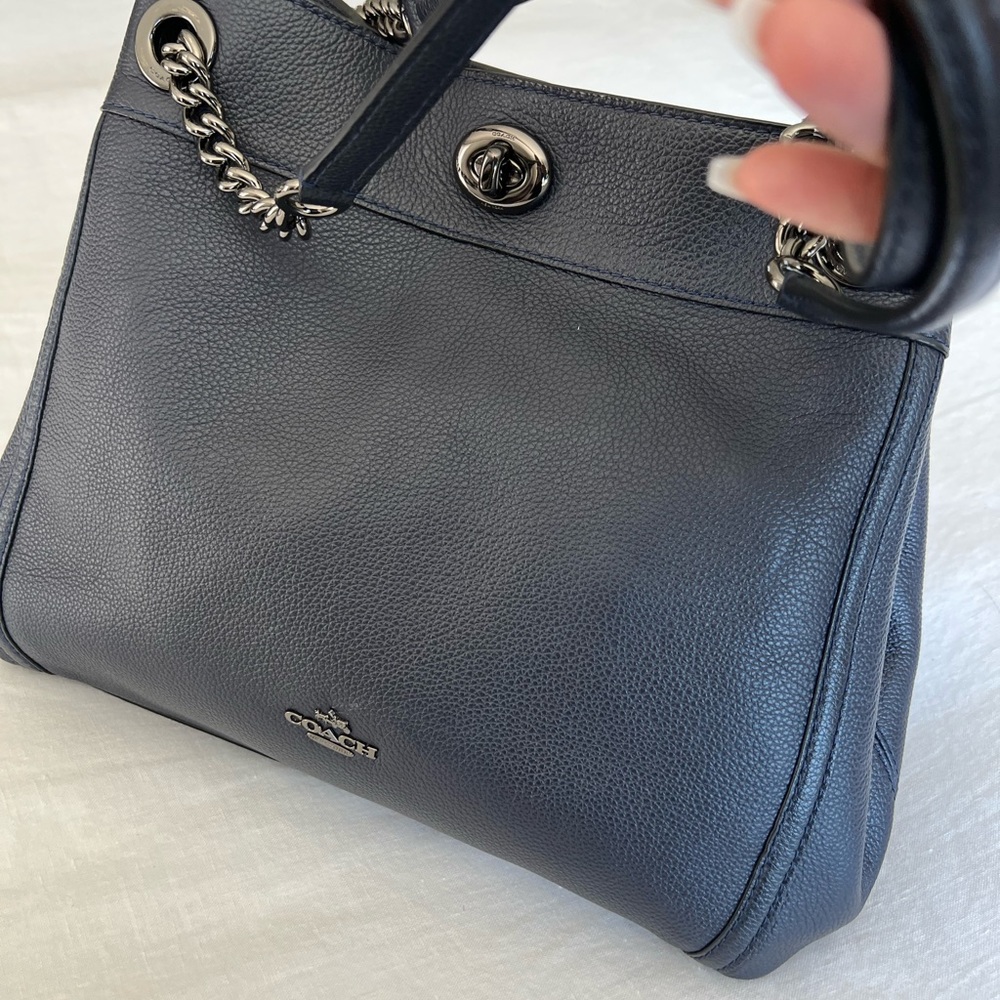 COACH Women's Turnlock Edie Leather Bag - Picture 2 of 10